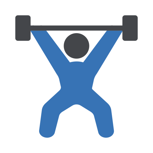 Гиревой спорт Generic Blue иконка