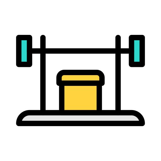 Weightlifting Vector Stall Lineal Color icon