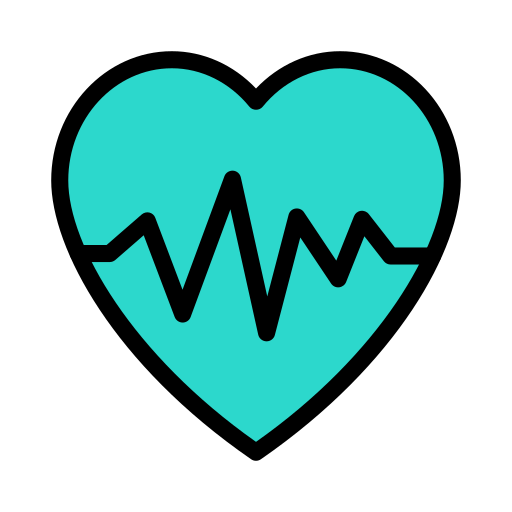 Heartbeat Vector Stall Lineal Color icon