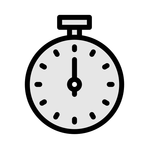 Stopwatch Vector Stall Lineal Color icon