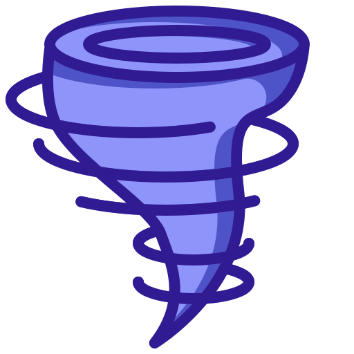 Hurricane Generic Outline Color icon