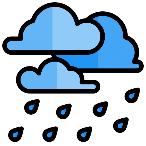 deszczowy Generic Outline Color ikona