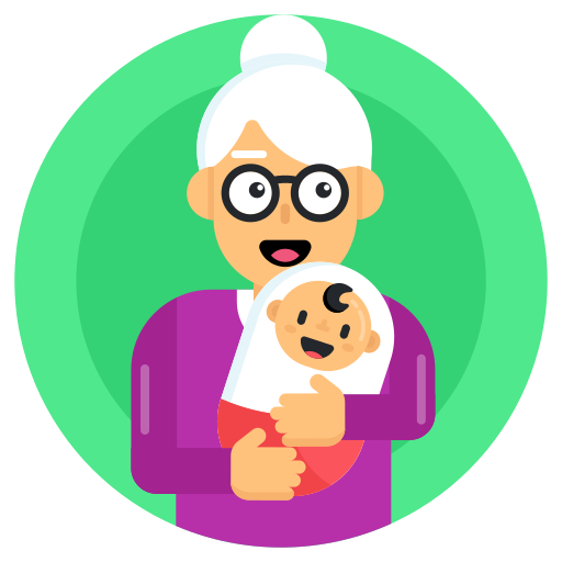 おばあちゃん Generic Circular icon