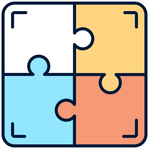 puzzel Generic Outline Color icoon