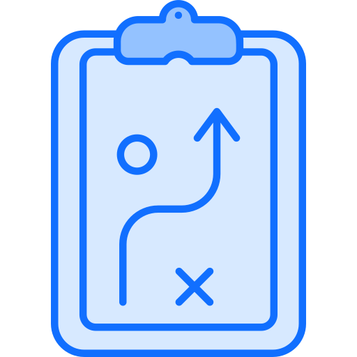 estrategia de negocios Generic Blue icono