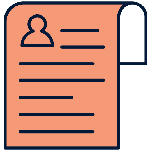 Resume Generic Outline Color icon