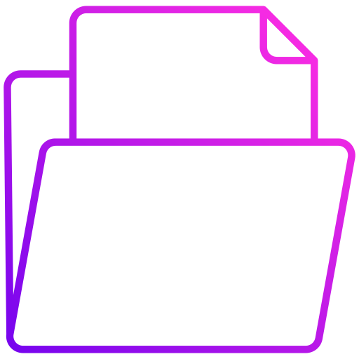 Файл и папка Generic Gradient иконка