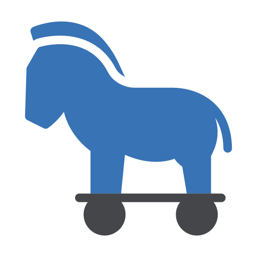 Trojan horse Generic Blue icon