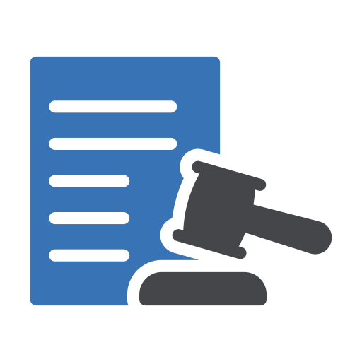 Legal document Generic Blue icon