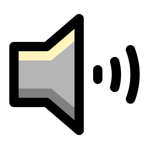 오디오 Generic Outline Color icon