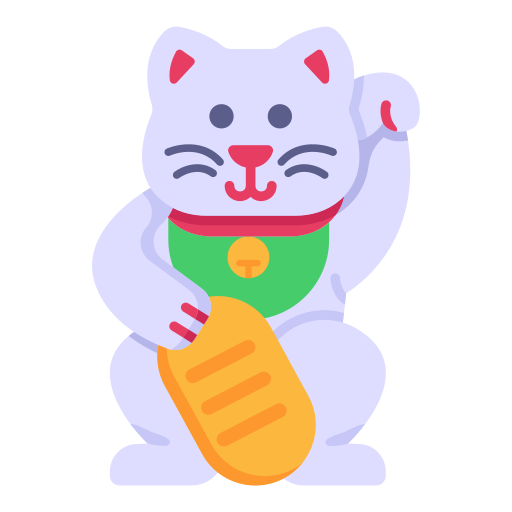 szczęśliwy kot Generic Flat ikona