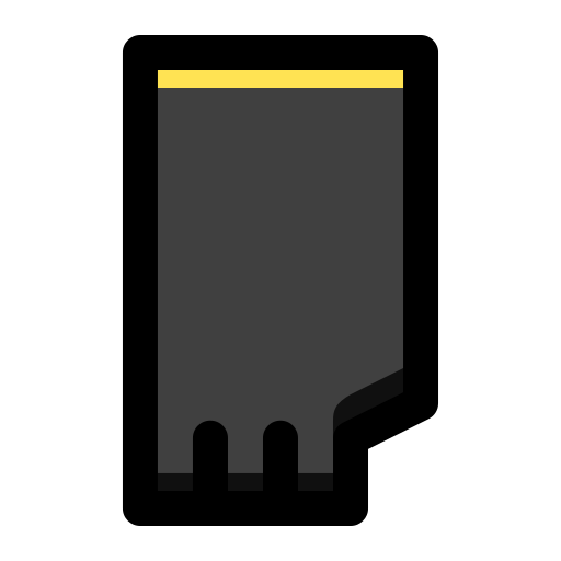 Sd card Generic Outline Color icon