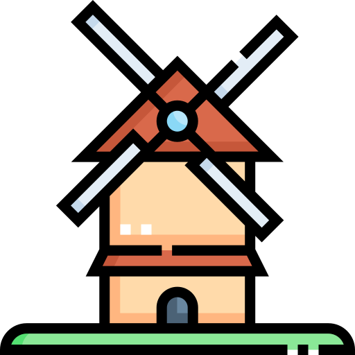 Windmill Detailed Straight Lineal color icon