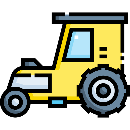 Трактор Detailed Straight Lineal color иконка