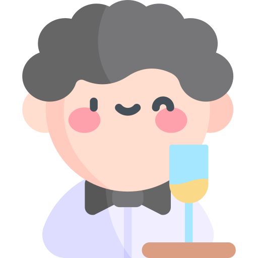 Waiter Kawaii Flat icon