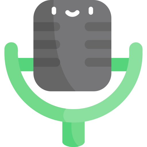 Microphone Kawaii Flat icon