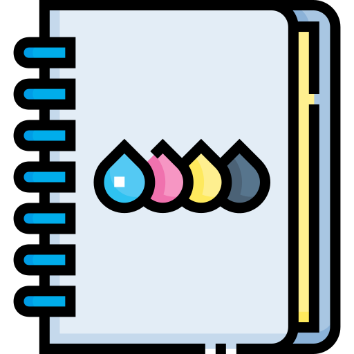 notitieboekje Detailed Straight Lineal color icoon