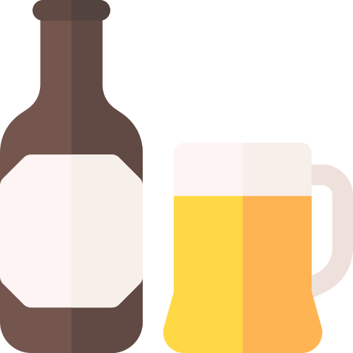 Beer mug Basic Rounded Flat icon