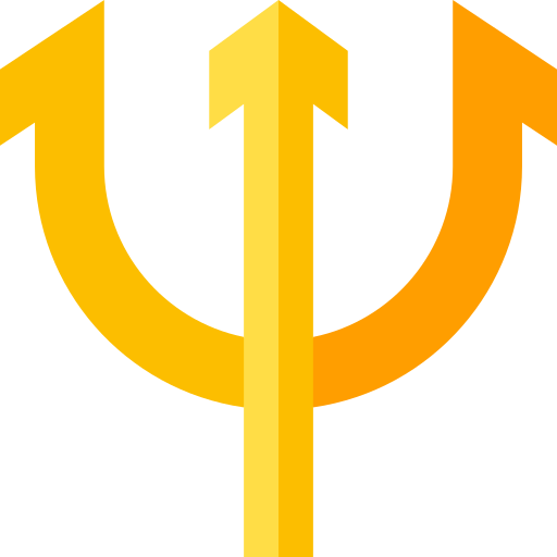 Trident Basic Straight Flat icon