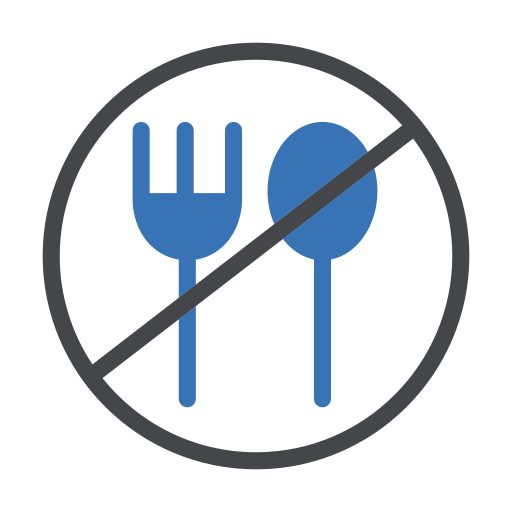飲食禁止 Generic Blue icon