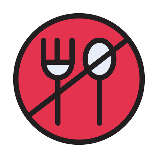 No eating Vector Stall Lineal Color icon