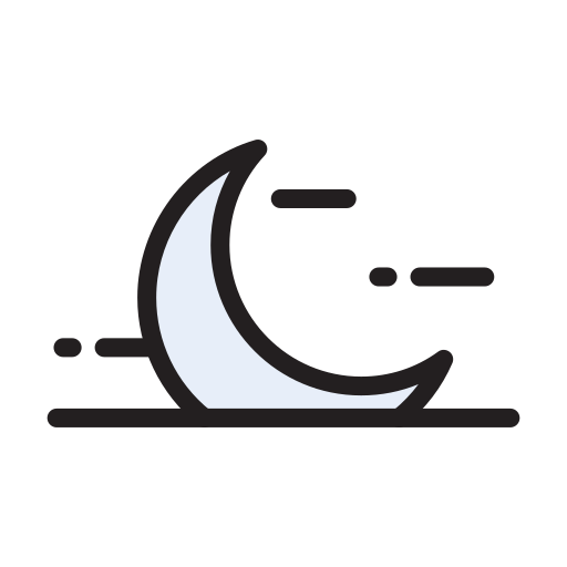 Crescent Vector Stall Lineal Color icon