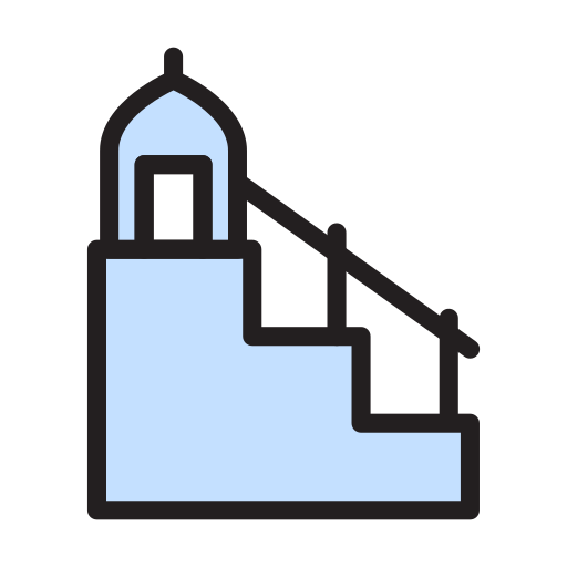 moschee Vector Stall Lineal Color icon
