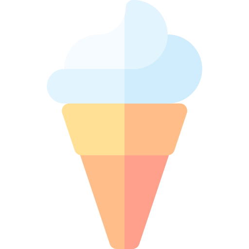 アイスクリームコーン Basic Rounded Flat icon