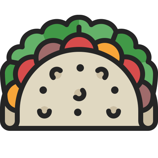 Taco Generic Outline Color icon