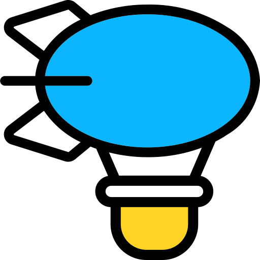 飛行船 Generic Outline Color icon