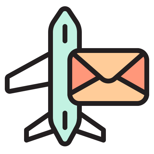Air mail Generic Outline Color icon
