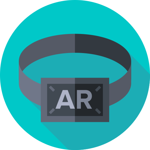 réalité augmentée Flat Circular Flat Icône