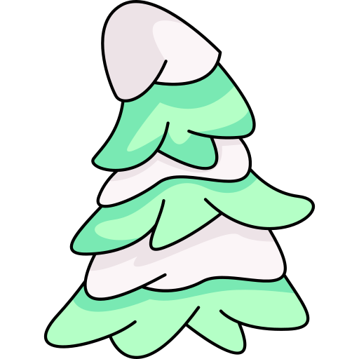 Pine tree Generic Thin Outline Color icon