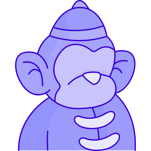 małpa Generic Outline Color ikona