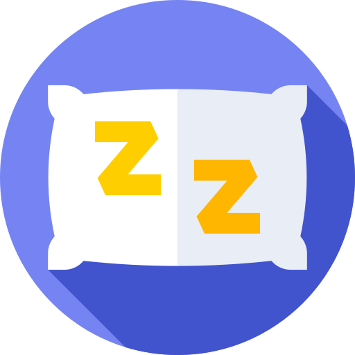 자고있는 Flat Circular Flat icon