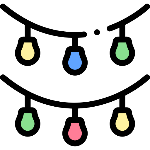 Lights Detailed Rounded Lineal color icon