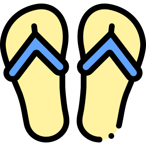 Flip flop Detailed Rounded Lineal color icon