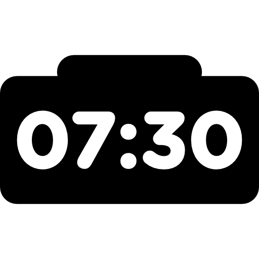 reloj digital  icono