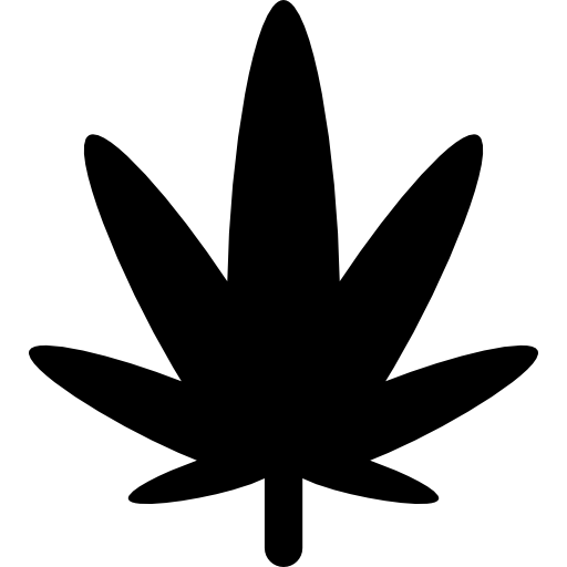 hoja de marihuana  icono