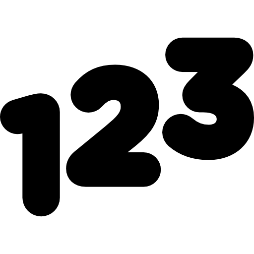 123 números  Ícone