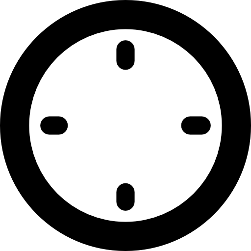 Clock without hands  icon