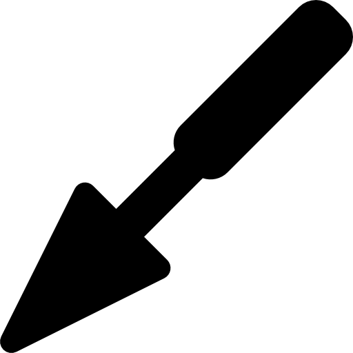 pala triangular  icono