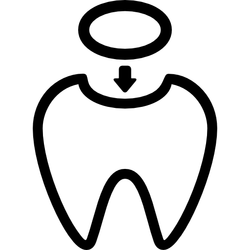 remplissage des dents  Icône