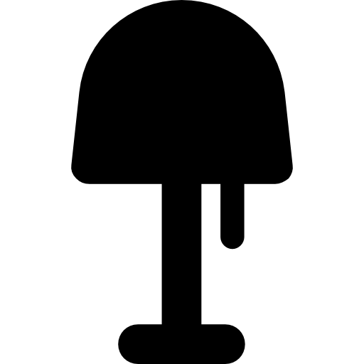 silueta de lámpara Basic Rounded Filled icono