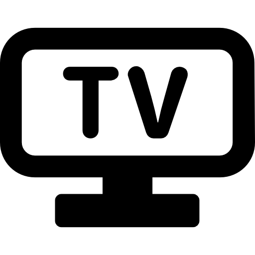 televisão Basic Rounded Filled Ícone