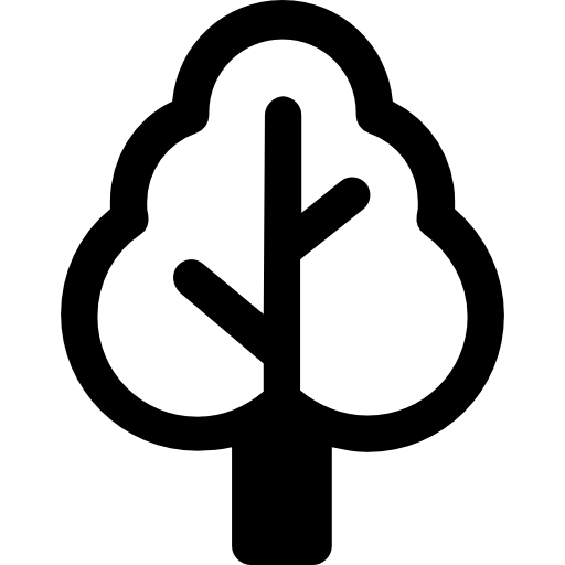 albero frondoso  icona