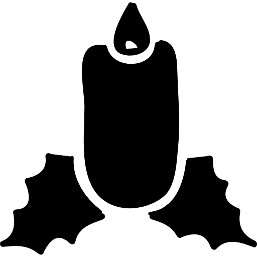 Ornamental Christmas candle  icon