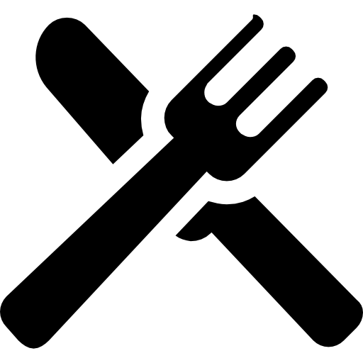 cuchillo y tenedor Basic Rounded Filled icono