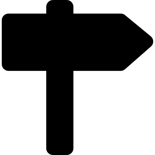 señal direccional  icono