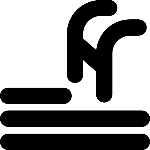 수영장 계단 Basic Rounded Filled icon